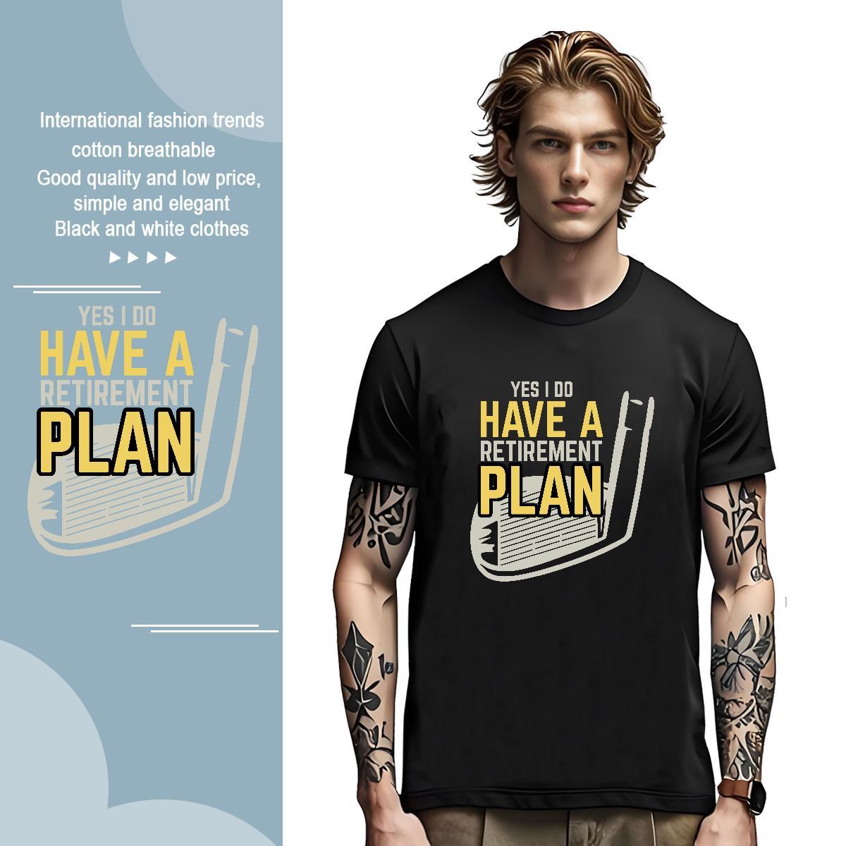 Cool Design have a plan 230g 100% Cotton Tshirt for Man Woman Hip Hop Round Neck Short Sleeve T shirt New Arrival Anime Polos