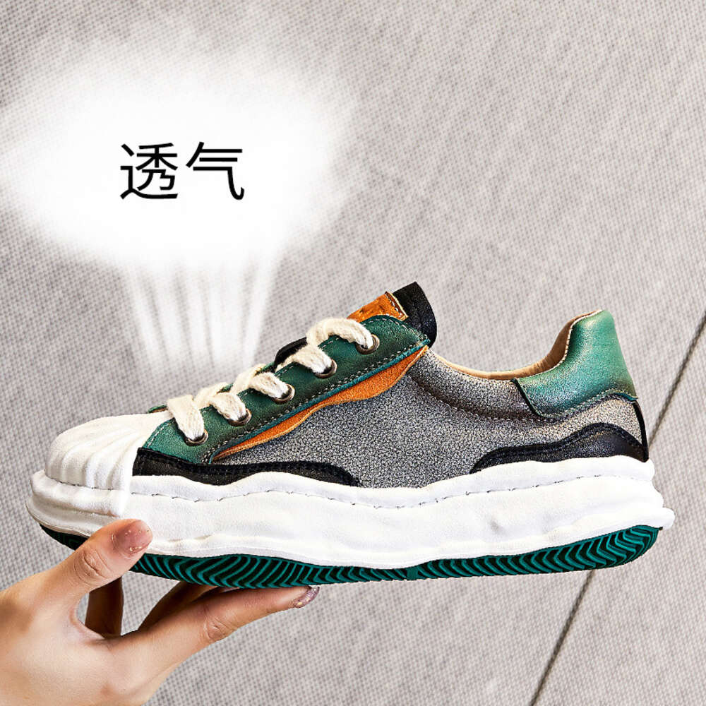 Ddmysports Top Layer Cowhide Shell Dissolved Spring New Ethnic Trend Women S Casual Leather Shoes OUTDOOR