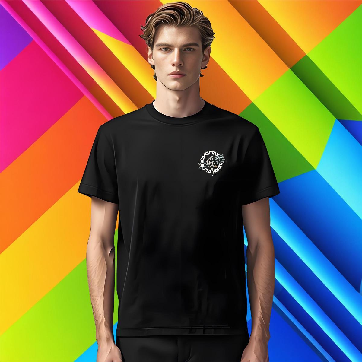 Classic logo 230g Cotton Men Tops Tees Street Wear O Neck Short Sleeves T Shirts Men Fashion Casual Oversized 3XL 4XL Clothings