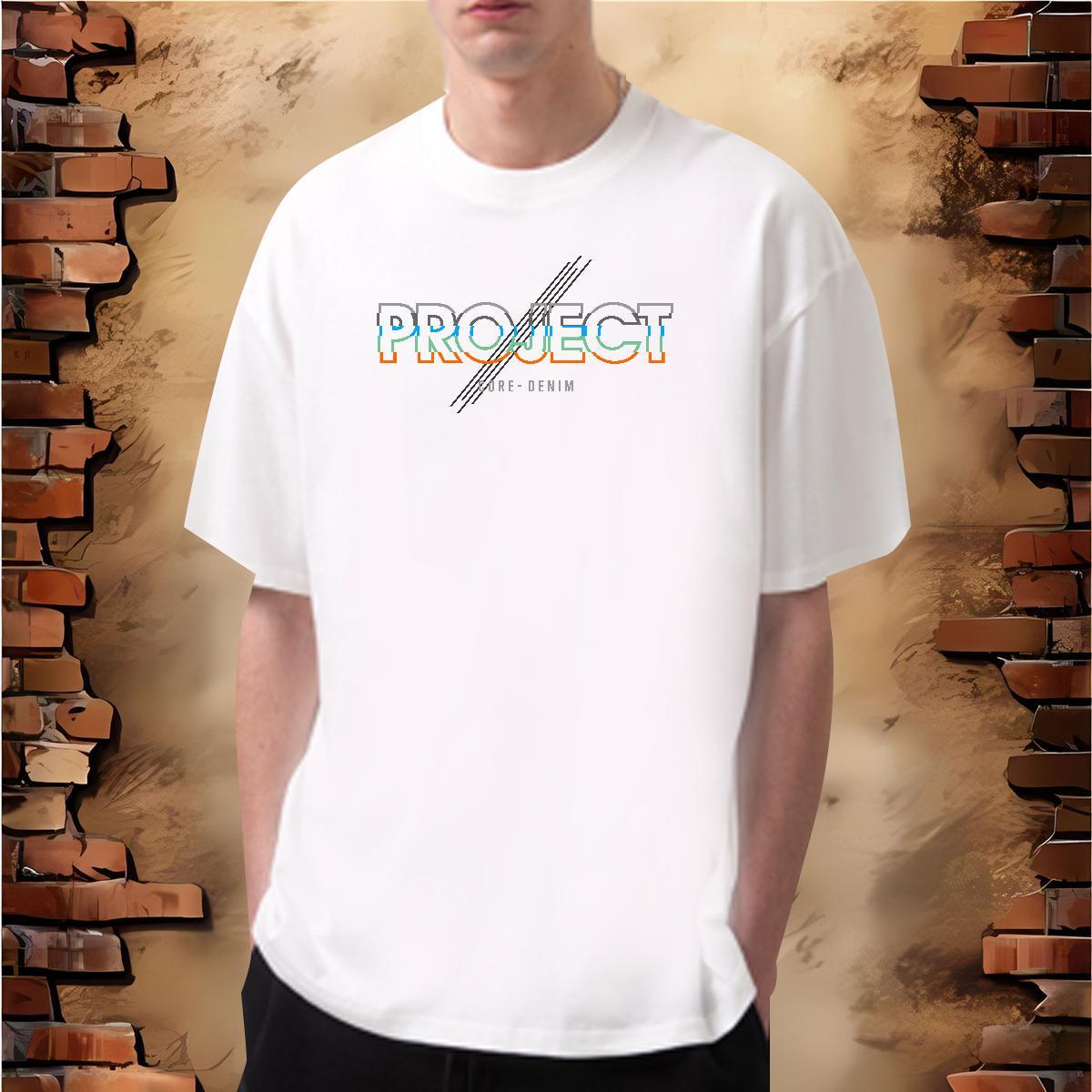 Soft letter 100% Cotton 230g Men Clothes T-Shirt Street Wear O-Neck Short Sleeve Man T Shirts Factory Direct Black White Tees Shirts