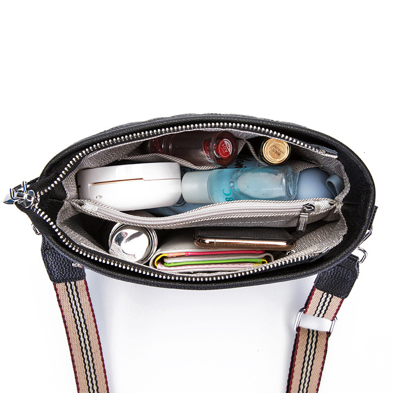 Top layer cowhide embroidered crossbody 2021 new trend shoulder for women leather tote bag