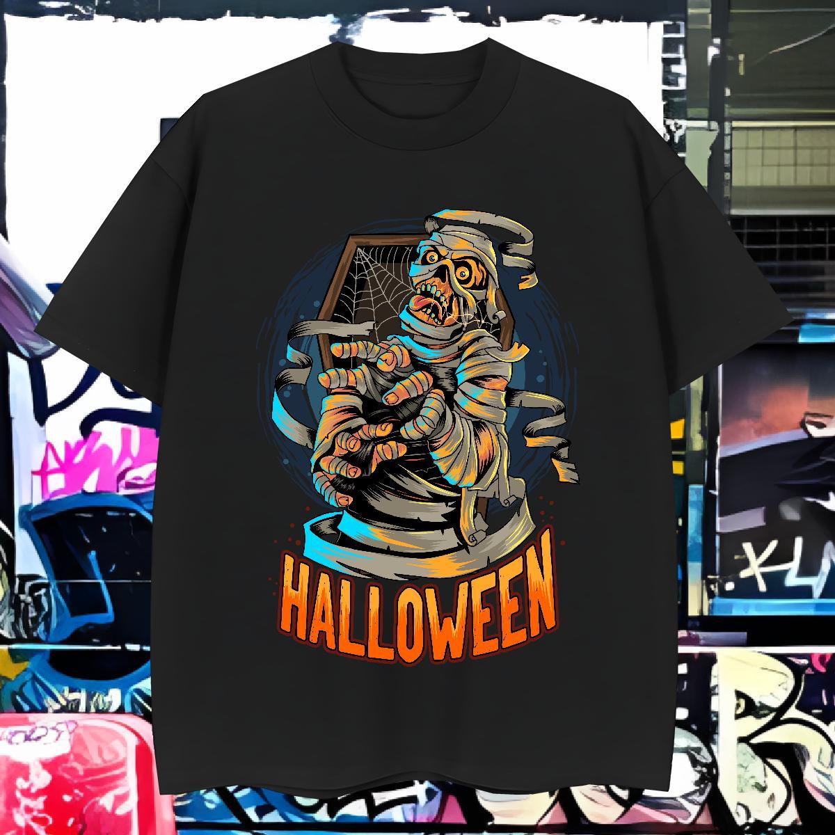 Soft T shirt skull Breathable Crew Neck Spring Summer DIY Logo Oversized 230g 100% Cotton Tshirt for Man Woman Wholesale Tees