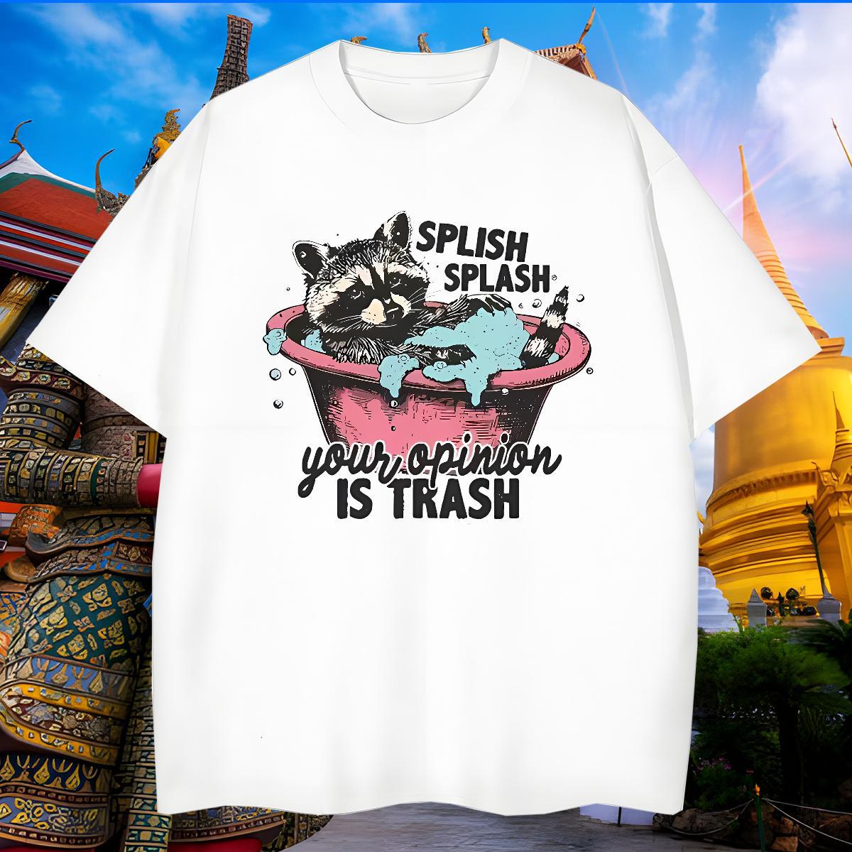 Cool Men T Shirts animals Breathable Short Sleeve High Street Hip Hop Oversized 4XL 100% Cotton 230g Men Tees Designer Fashion Polos