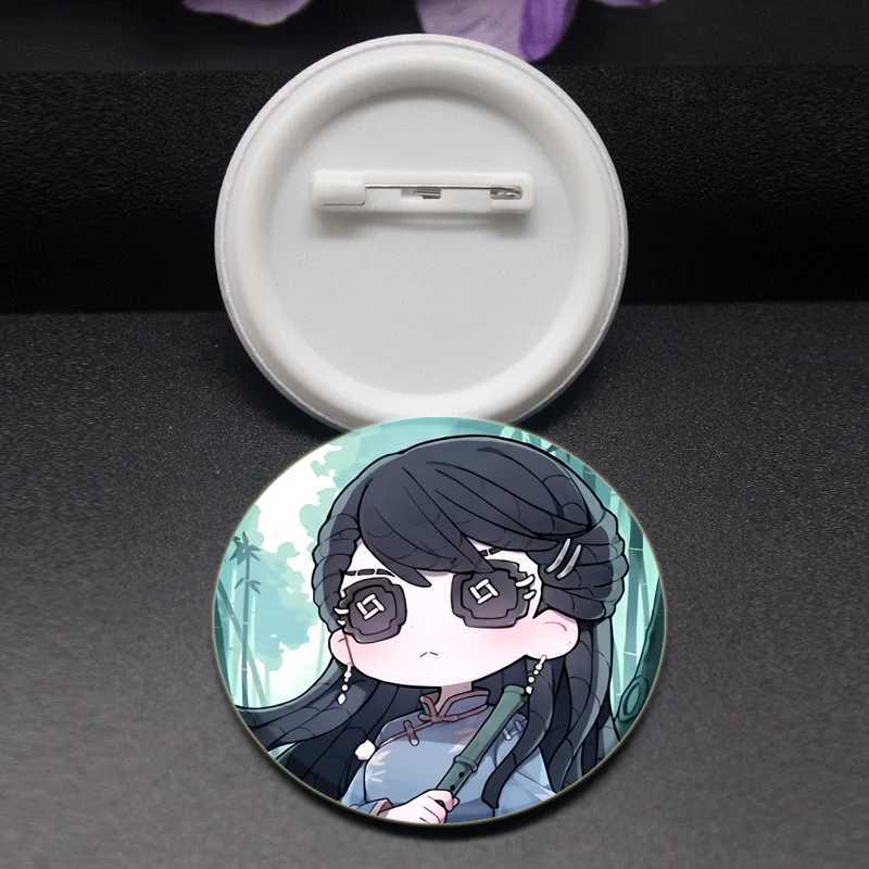 58mm Anime Game Logo V Pin Asymmetric Competition Mobile Game Badge Brooch Backpack Clothing Handmade Gift Brooch W240815