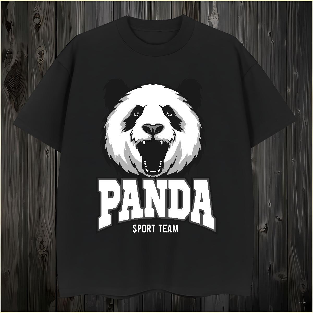 High Quality Man T Shirts panda Breathable Short Sleeve Casual Daily Wear White Plus Size 230g 100% Cotton Men Clothes T-Shirt New Arrival Polos