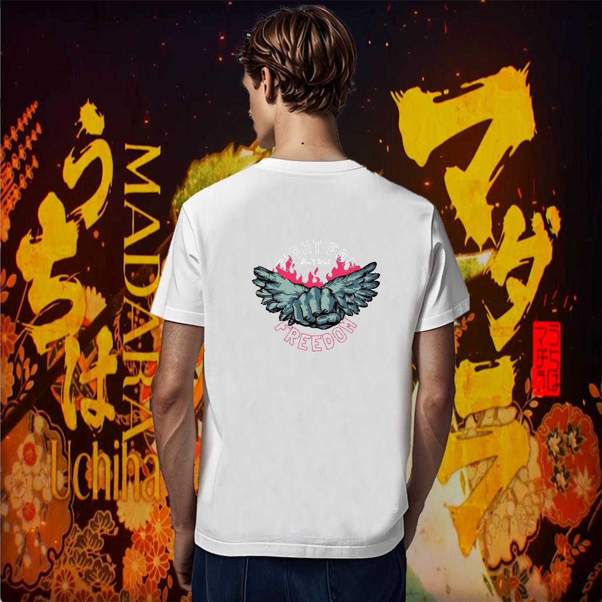 T-Shirts for Men 100% Cotton 230g hand Street Casual Pure Cotton Floral Print Men Tees Stylist Free Shipping Top Tees