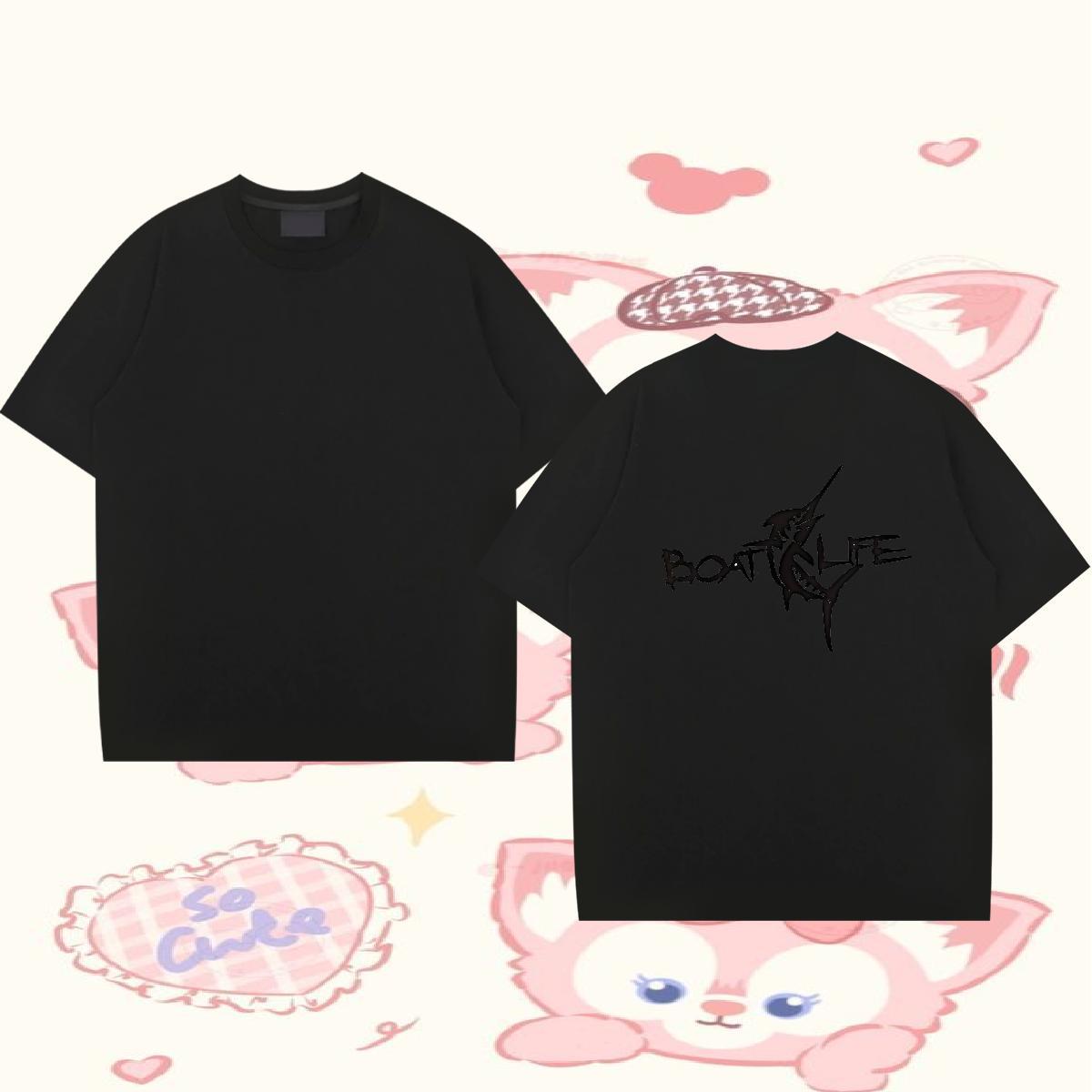 Fashion Men Tees halloween Casual Beach 230g 100% Cotton Polos Breathable Short Sleeve Popular T Shirts Men Cartoon Printing L-4XL