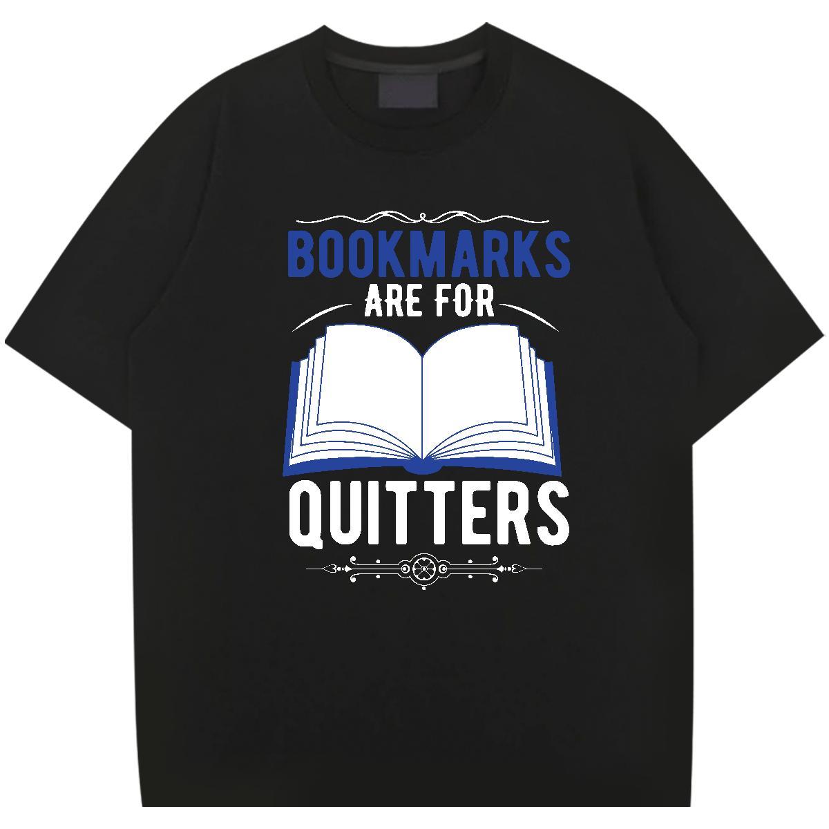 Classic Men Tops Tees Sports Casual 230g 100% Cotton DIY Printed Crew Neck book T-Shirts for Men Casual New Wear