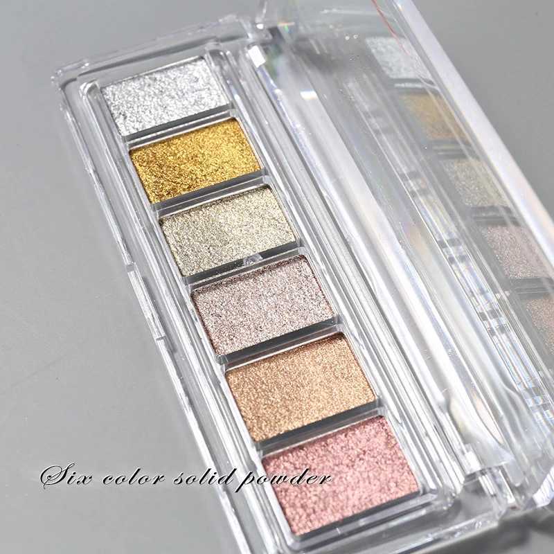 6 Colors Gold Silver Mirror Powder Solid Metallic Effect Nail Art Glitter Polish Rub Dust Pigment Manicuring Art DecorationXJ240815