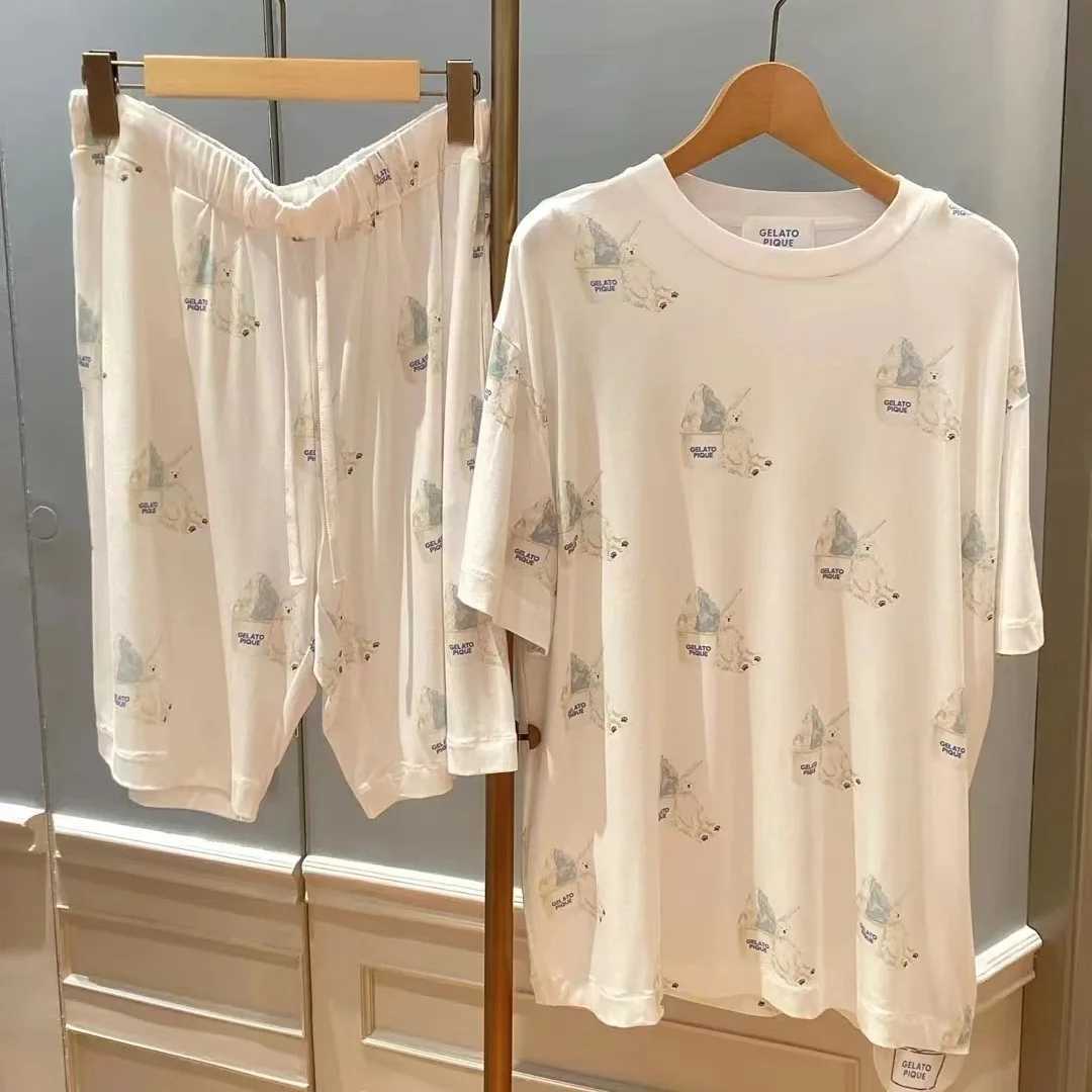 Mens short sleeved T-shirt mens pajamas pajamasW240719