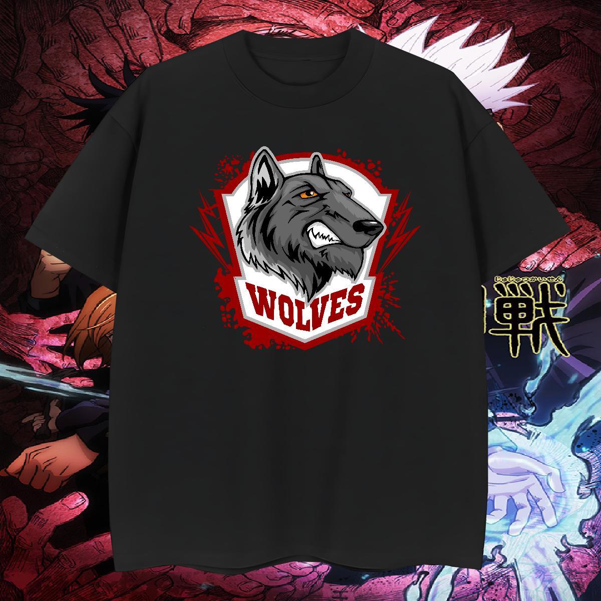 Soft Mens T Shirts wolf Breathable Short Sleeve Sports Casual Custom Printed 230g Pure Cotton Men Tees Fashion Design Top Tees