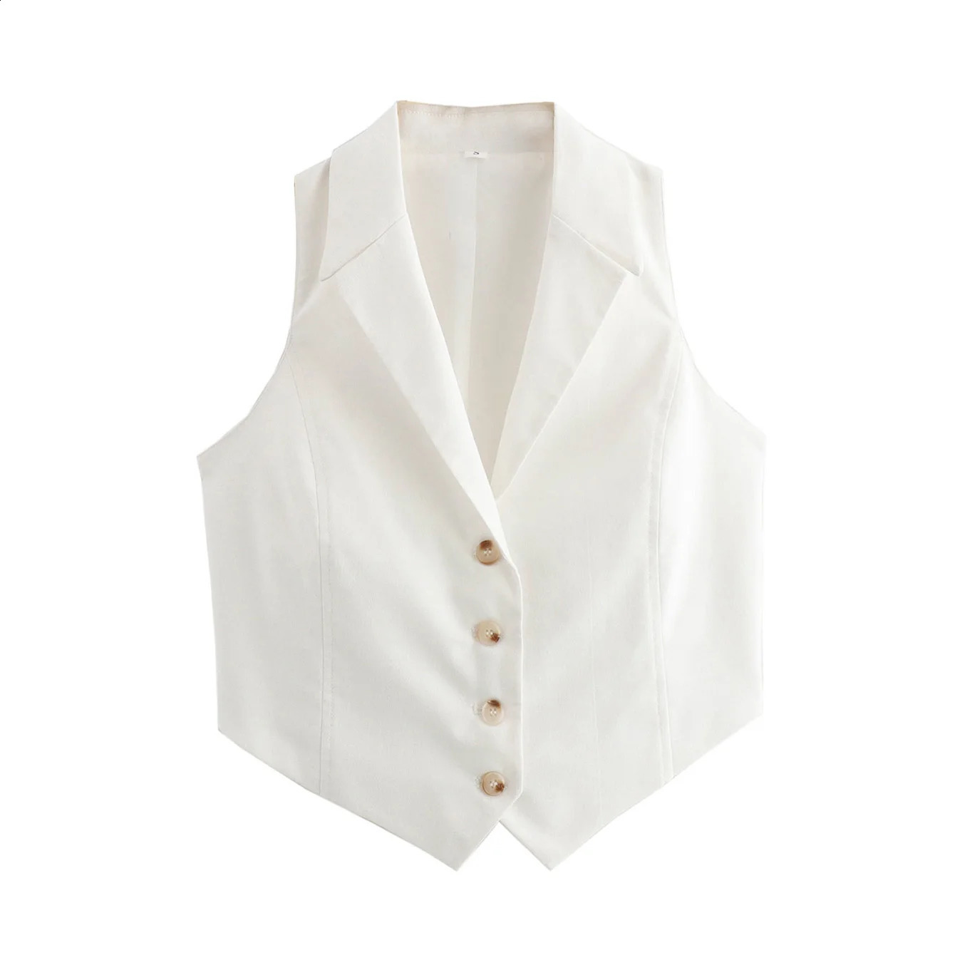 Womens cheetah print solid color vest collar chest submit temperature versatile top 240819