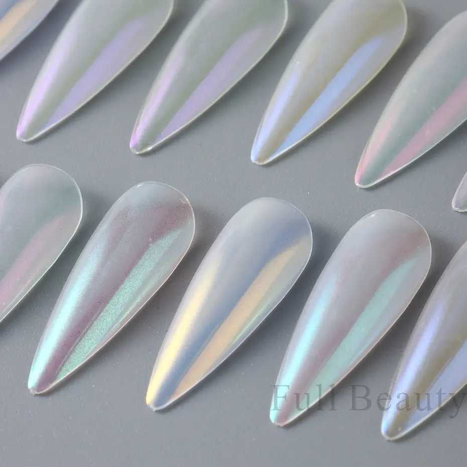 12pcs Aurora Pearl Nail Glitter Powder Mirror Effect Pigment Chrome Rubbing Dip Fine Dust Gradient Manicure Decoration LAF-031XJ240815