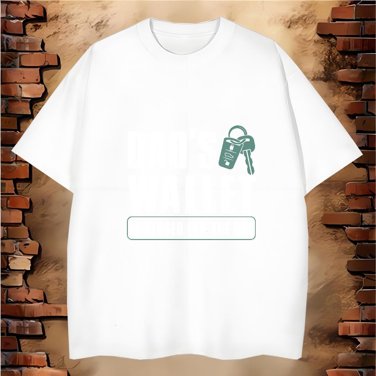 TOP Quality keys 100% Cotton 230g Men Clothes T-Shirt Daily Outfit Crew Neck T-Shirts for Men Custom DIY Printed Wear