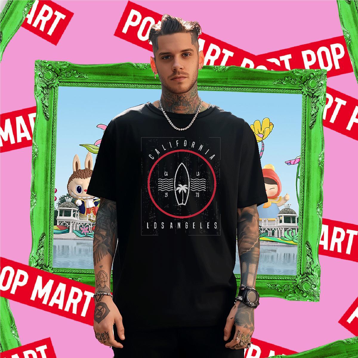 Cool circle 100% Cotton 230g Men Tops Tees Home Outdoor Breathable Short Sleeve T Shirt For Man Classic Custom Big Size Clothings