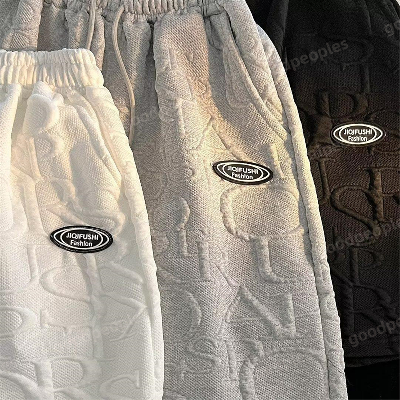 Summer Mens Tracksuits Designer T-shirt Casual Waffle Couple Set Sports Set Fashion Set Beach Pants Shorts Clothing M-3XL