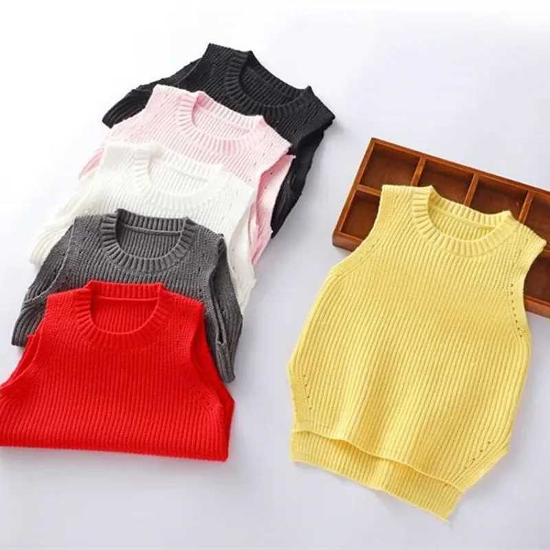2022 Autumn Winter Toddler Teen Clothes School Boy Girl Vest Children Waistcoat Pullover Sweaters Kids Vest For Boys GirlsXJ240819