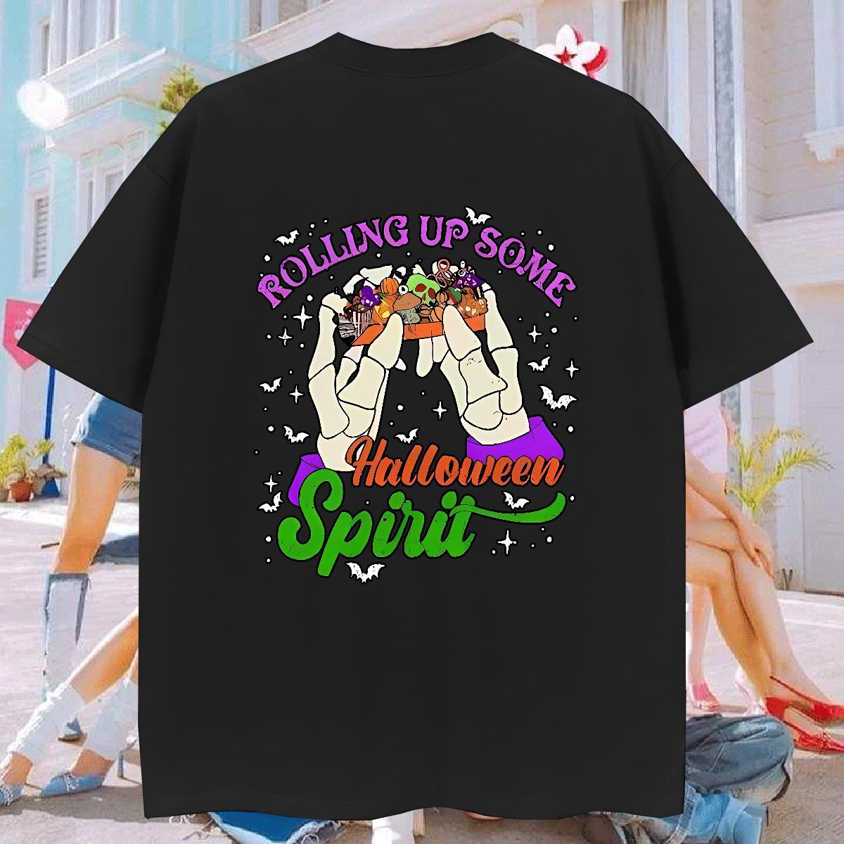 T-Shirts 230g Pure Cotton halloween Daily Wear Breathable Short Sleeve Custom Anime Men Tees Fashion Brand Top Tees