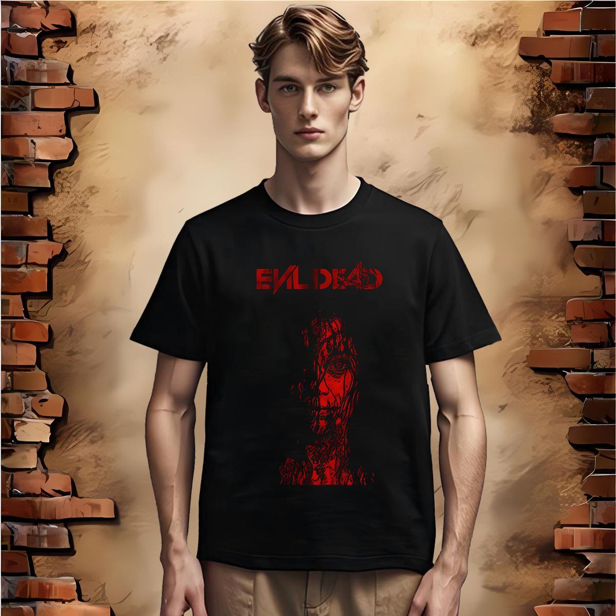 Man T Shirts 230g Pure Cotton scary Street Wear Crew Neck Anime Couples T Shirts Fashion Design Free Shipping Clothes