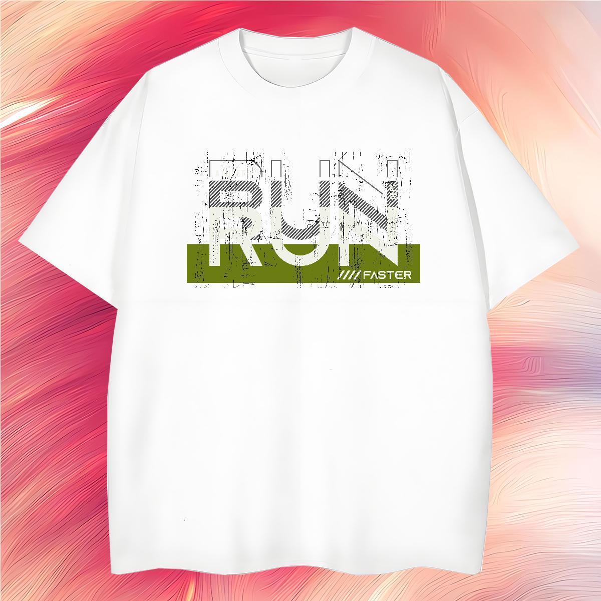 Soft run 230g Cotton Men Clothes T-Shirt Casual Daily Wear O Neck Short Sleeves Man T Shirts Classic Casual Custom Big Size Tshirts