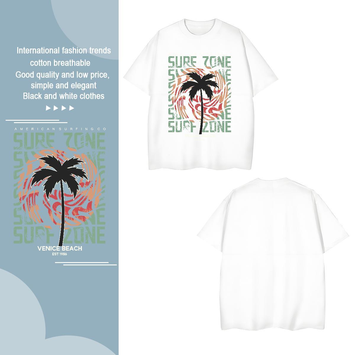Cool Design tree 230g Pure Cotton Tshirt for Man Woman Hip Hop Short Sleeve O-Neck T Shirt For Man Classic Casual Custom Print Plus Size Tees Shirts