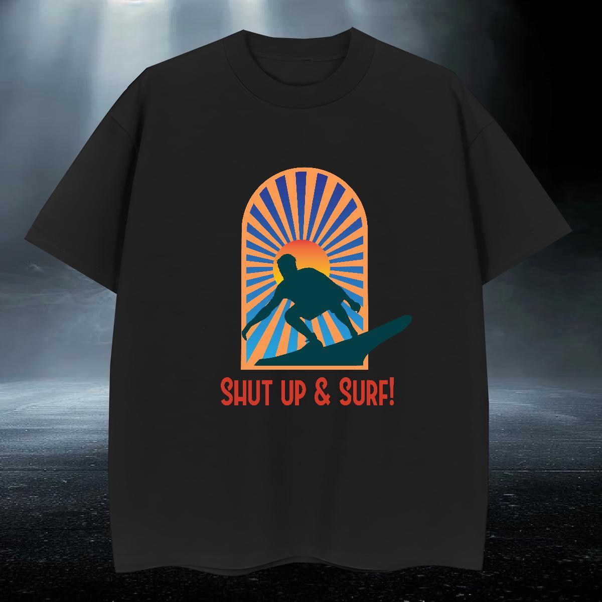High Quality Tshirts Street 230g Pure Cotton DIY Printed Breathable Soft wave T-Shirts for Men Casual New Tee Shirt