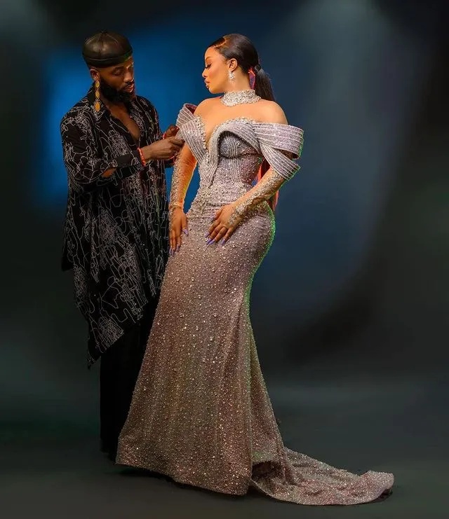 Oct Aso Ebi Mermaid Prom Dress | Arabic Sier Beaded Crystals Evening Gowns