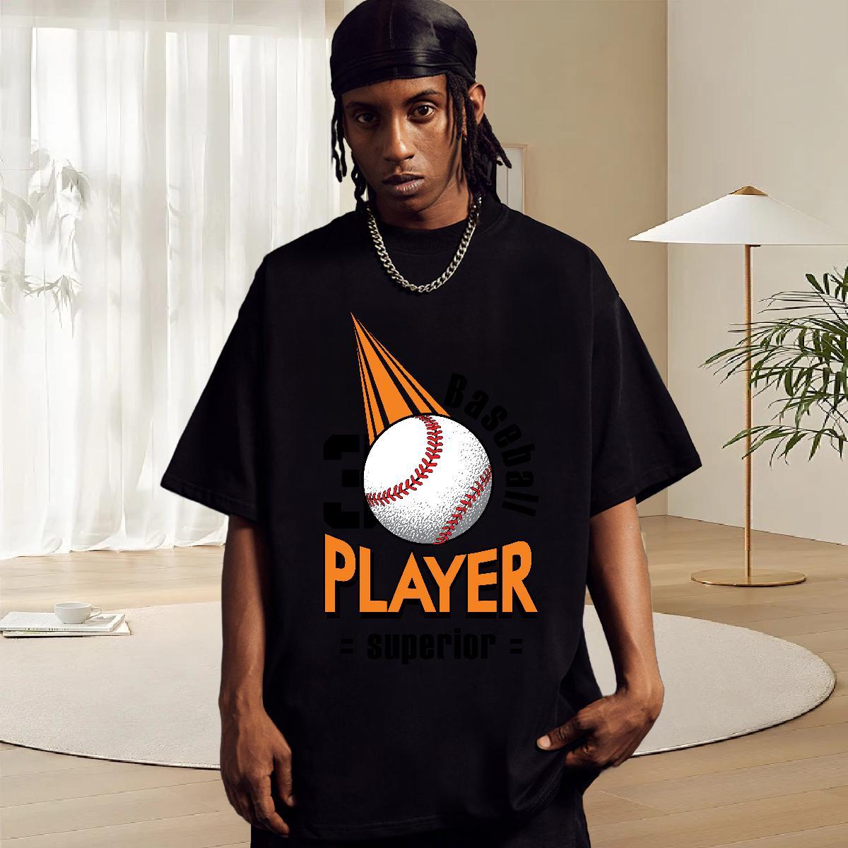 Unisex Tshirts Sport 230g Pure Cotton Oversized 4XL Breathable Short Sleeve letter T shirt New Tees Shirts