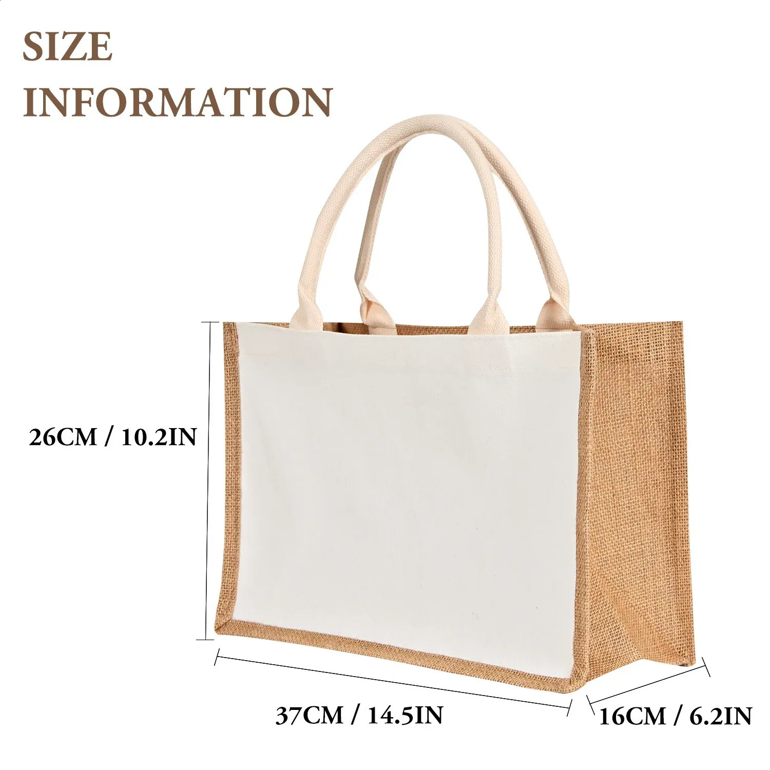 Customized name Burlap handbag personalized bridesmaid single bride party girl travel gift canvas Jute shopping bag 240820