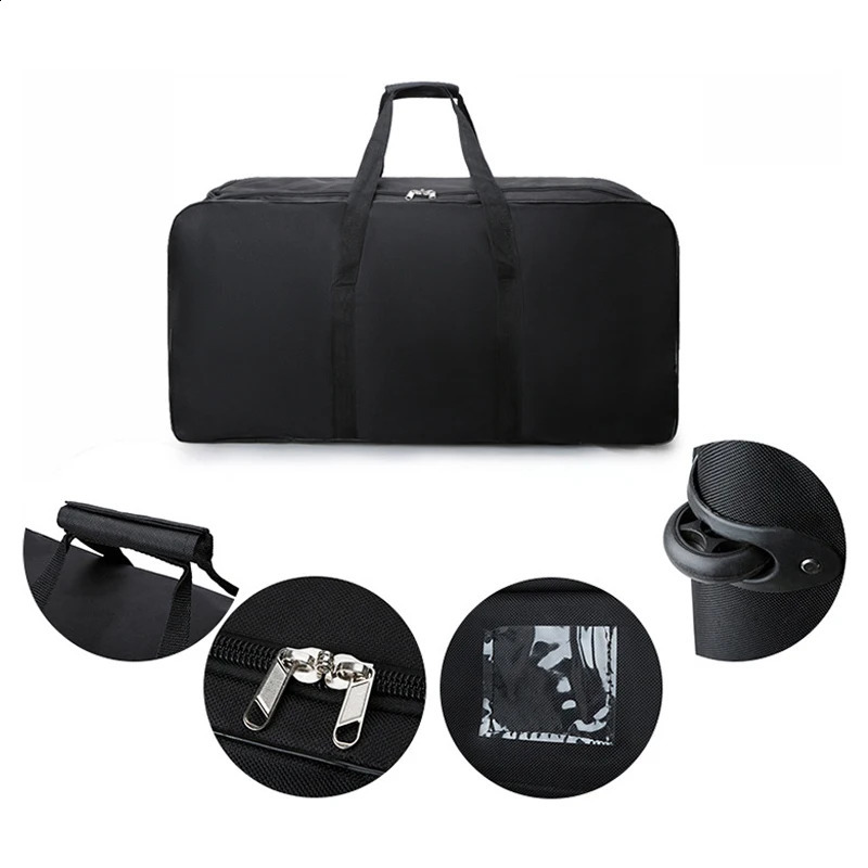 Multifunction Unisex Universal Wheel Travel Bag Large Capacity Duffle Durable Oxford Simple Handbag Luggage Suitcase 240819