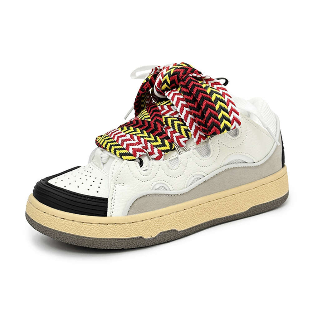 shoes for couples, niche, thick bread sneakers, trendy rubber soles, latex insoles