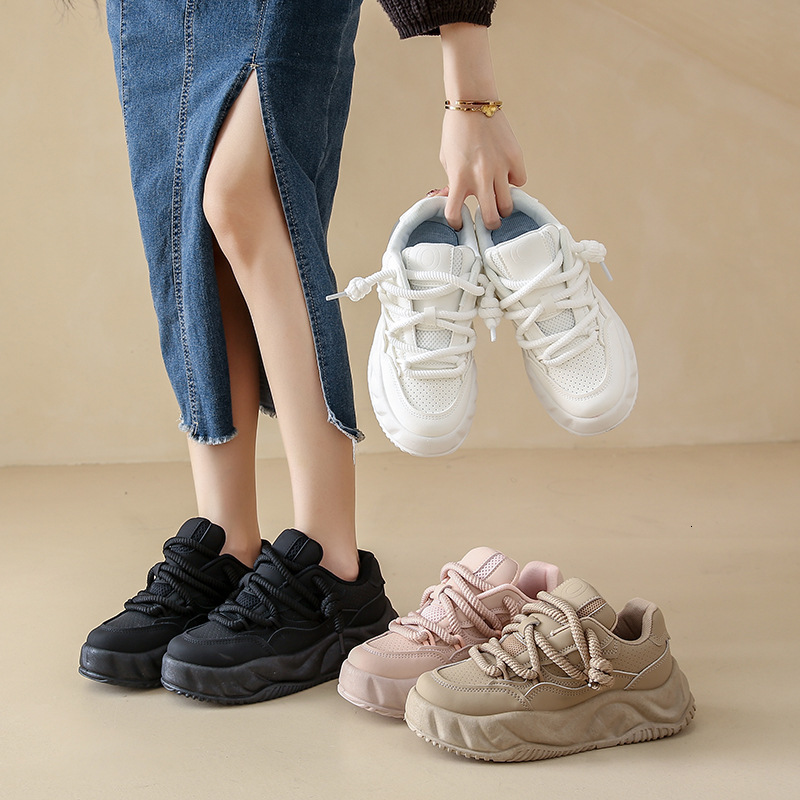 Ddmysports Autumn Winter New Instagram Korean Edition Little White Female Students Thick Sole Versatile Casual Sports Board Shoes Children J OUTDOOR