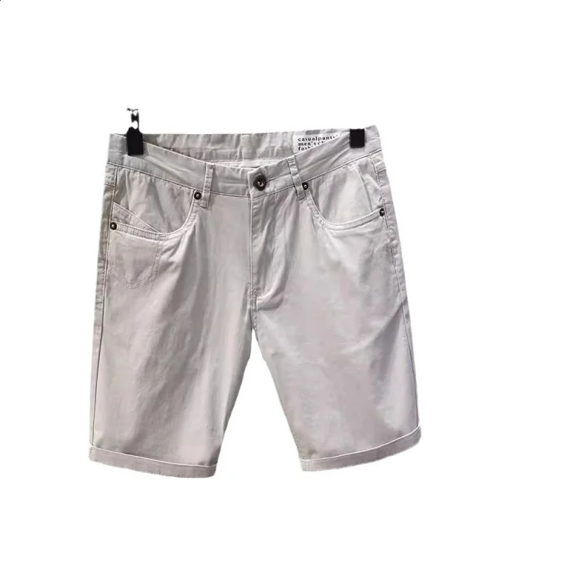 High quality pure cotton summer trend casual shorts mens slim fit outdoor sports goods fifth pair of pants 240819