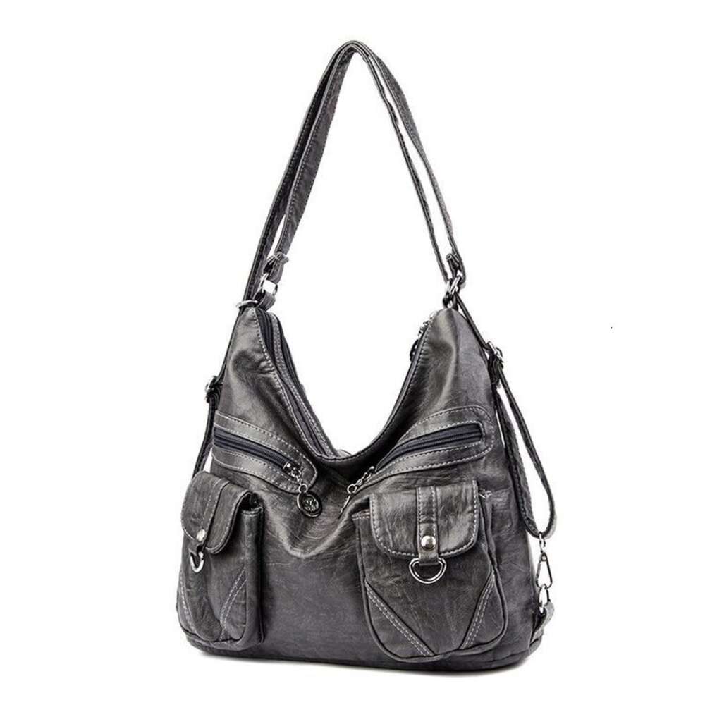 Backpack New Middle aged Crossbody Women's Soft Leather Shoulder Simple Cross Straddle Bag