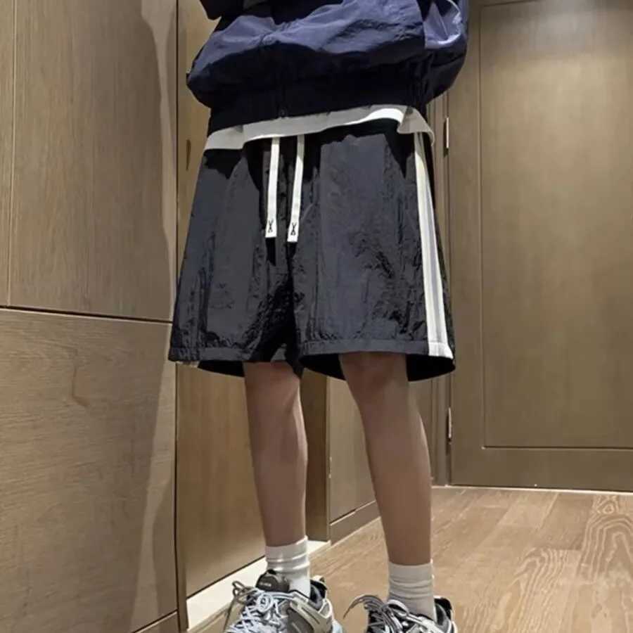 HOUZHOU Wide Shorts Pants Men Quick Drying Hawaiian Beach Oversized Casual Joggers Korean Streetwear Baggy Sports Trousers MaleXJ240817