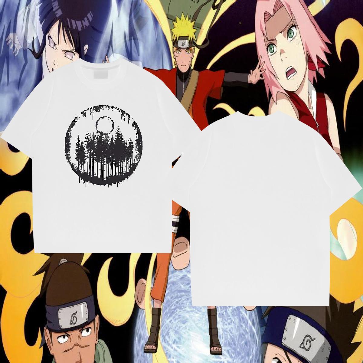 Fashion Casual Men Tshirts tree Summer Casual 100% Cotton 230g Tops Tees Breathable Short Sleeve Cool Mens T Shirts DIY Anime