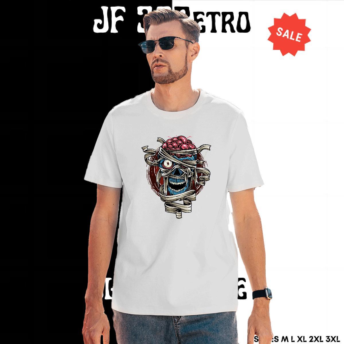 Designer Man T Shirts skull Breathable Casual Daily Wear Cartoon Printing L-4XL 230g Cotton Mens Tshirts Free Shipping Tee Shirt