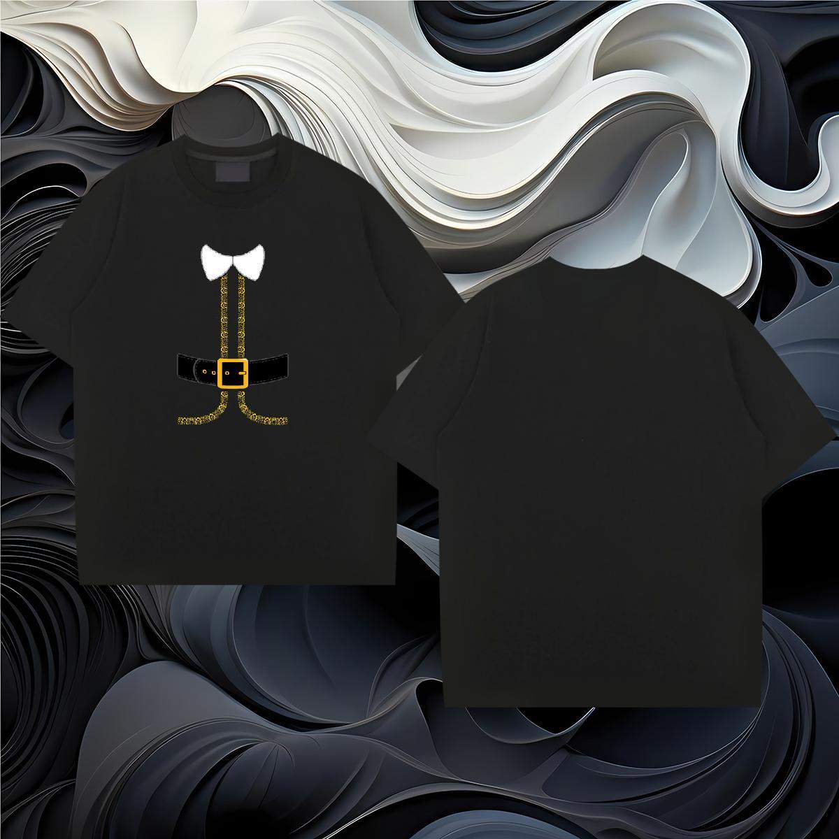 Casual New Tshirts Christmas Daily Outfit 100% Cotton 230g Tops Breathable Crew Neck High Quality Mens T Shirts Custom Printing