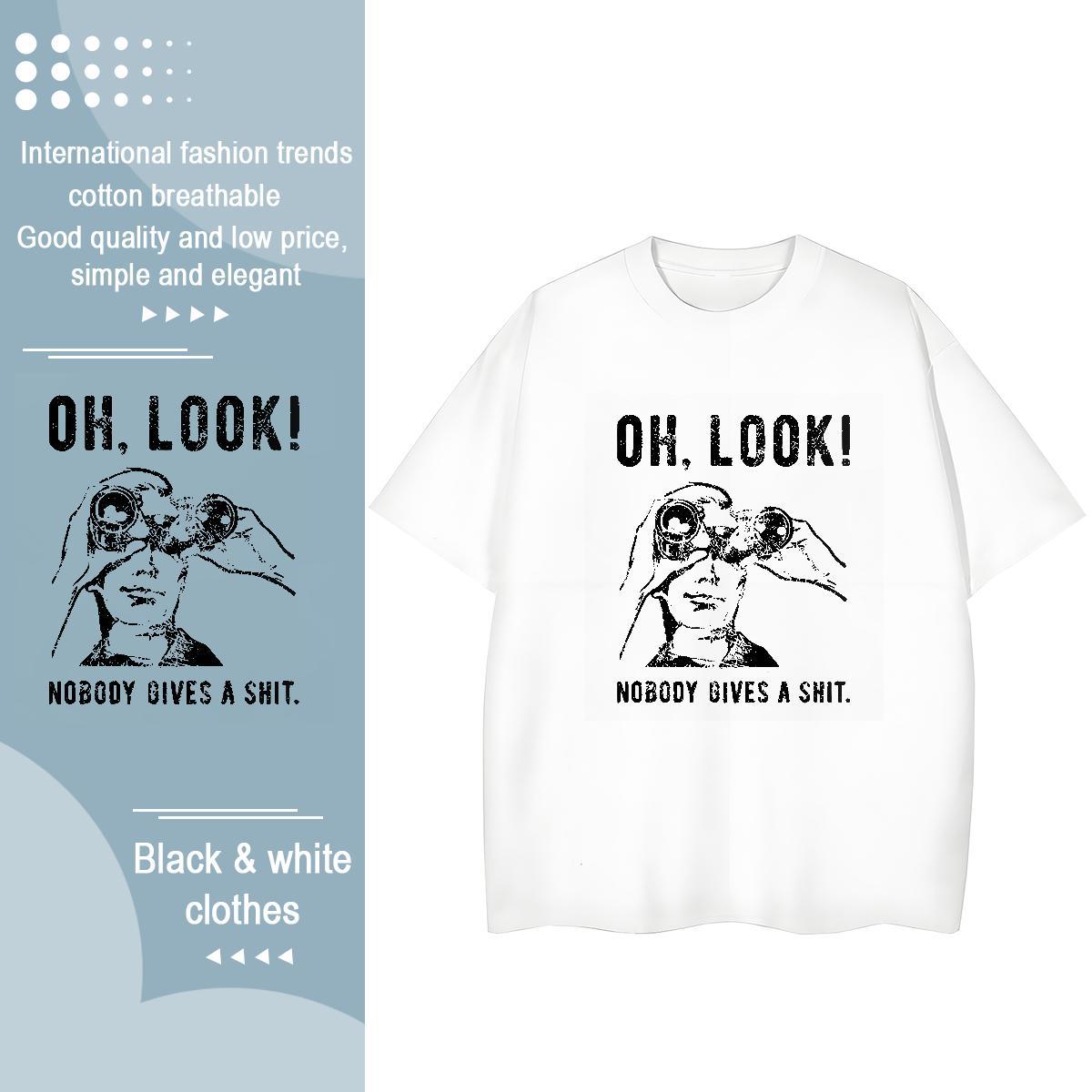 2024 Designer Lady T shirt Sport O Neck Short Sleeves Tee Shirt Loose 230g Pure Cotton people Anime Print T-Shirts for Women