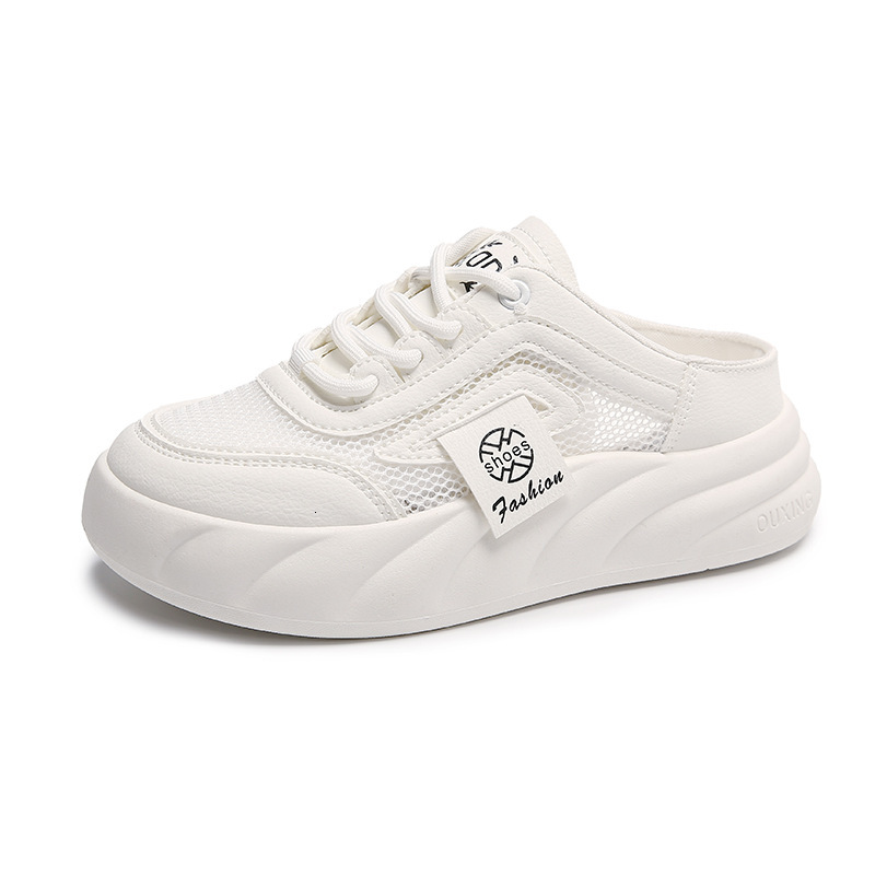 Ddmysports Little White Summer New Instagram Thick Sole Casual Women S Mesh Breathable Alf Slipperboard Shoes Fashion XFC OUTDOOR