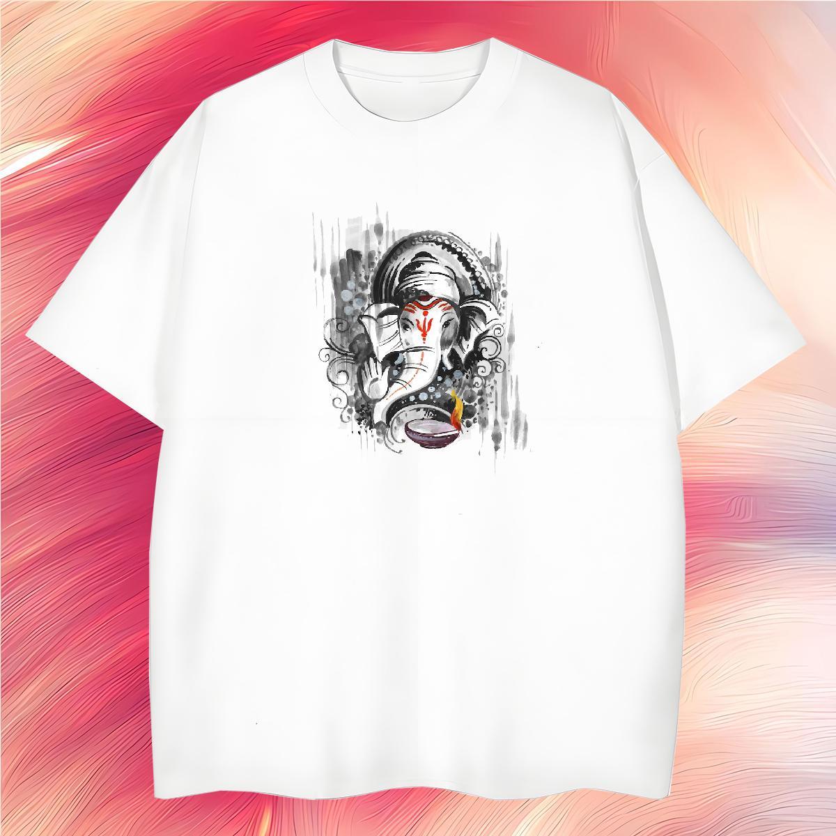 Factory Direct Mens Tshirts Elephant Casual Daily Wear 230g Pure Cotton Clothes Breathable Crew Neck Wholesale T Shirt For Man Custom Anime
