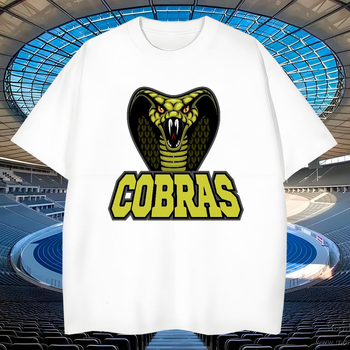 Designer T Shirts Men cobra Crew Neck Daily Wear Custom Printing 230g Pure Cotton Men Tees New Tops Tees