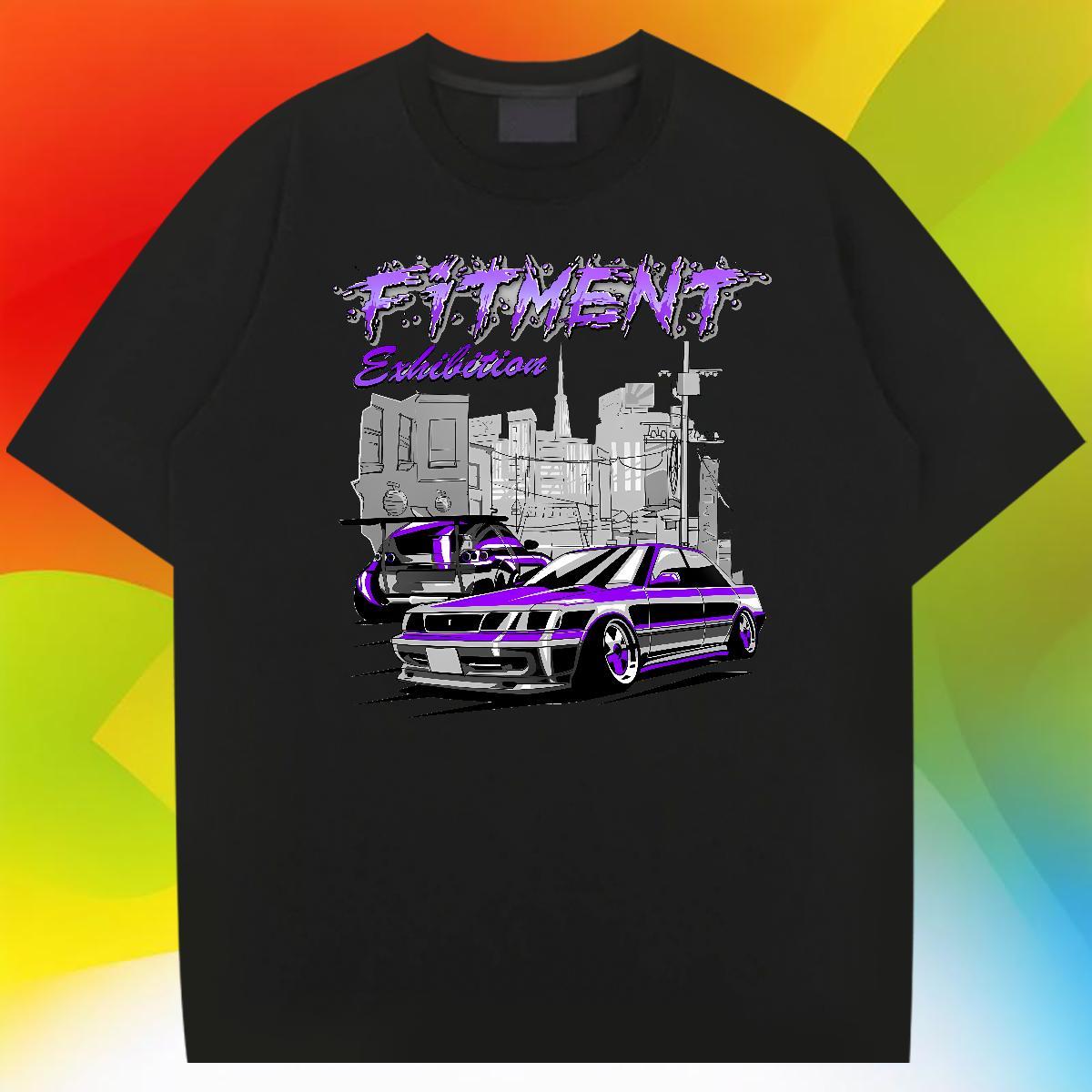 Cool car 230g 100% Cotton Men Tops Tees Daily Wear Breathable Crew Neck Man T Shirts Custom White Plus Size Tees Shirts