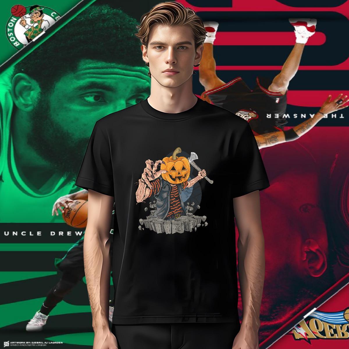 Cool T-Shirts for Men pumpkin Round Neck Short Sleeve Spring Summer Asian Size 100% Cotton 230g Men Clothes T-Shirt Designer Tee Shirt