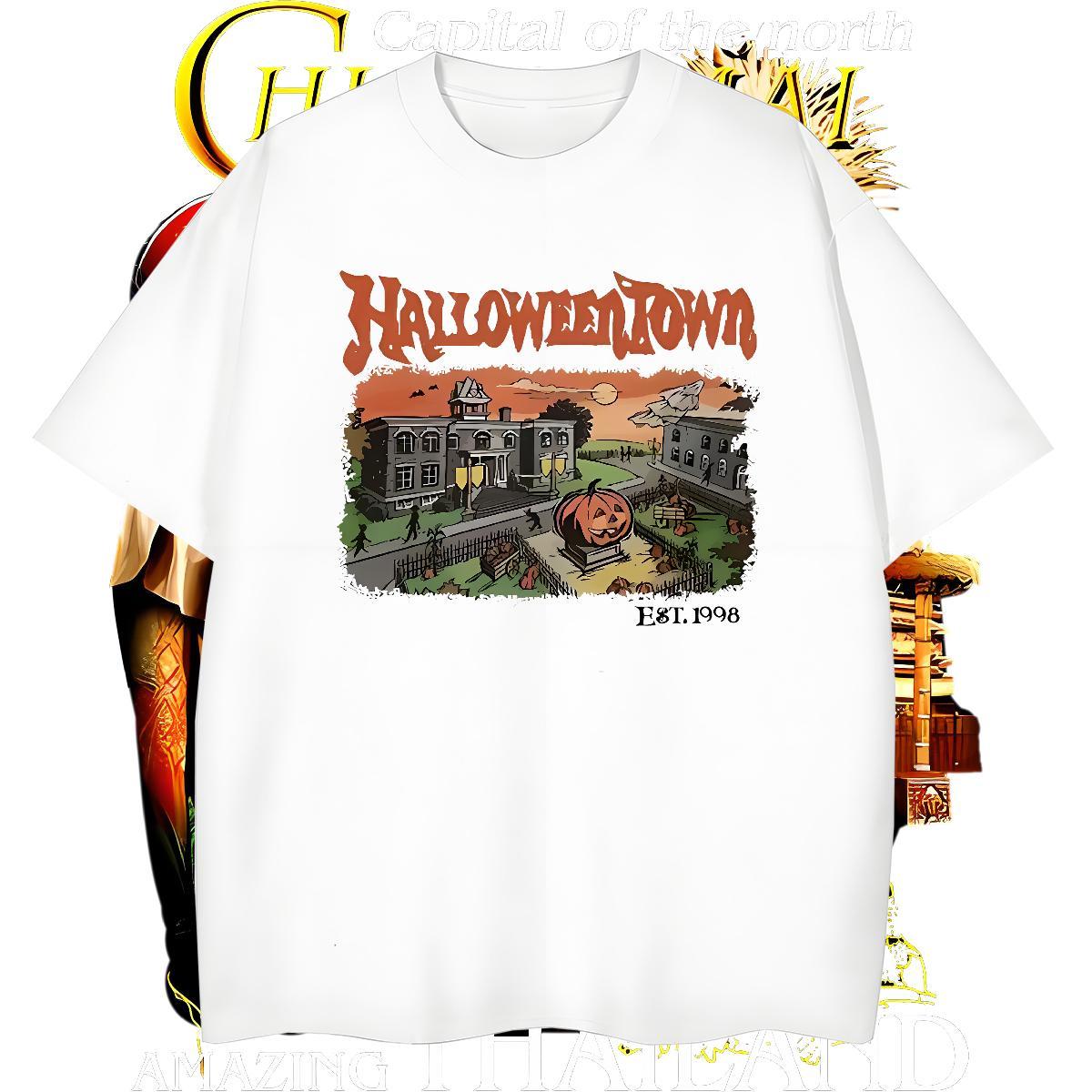 Comfortable Mens T Shirts pumpkin Breathable Crew Neck High Street Hip Hop Customized 100% Cotton 230g Couples T Shirts Classic Top Tees