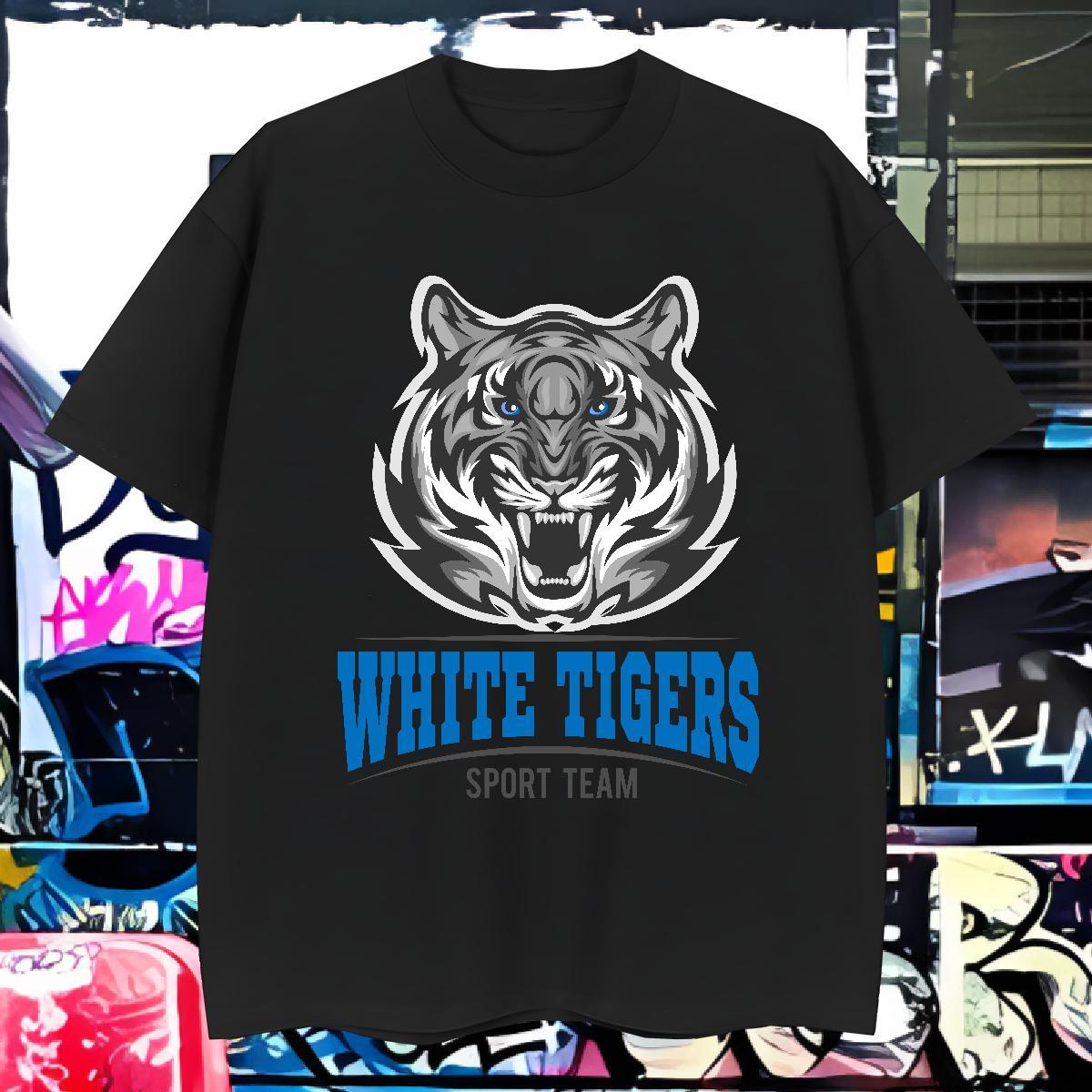 Men T Shirts 100% Cotton 230g tiger Home Outdoor Breathable Short Sleeve Asian Size Mens Tshirts Casual New Brand Tops