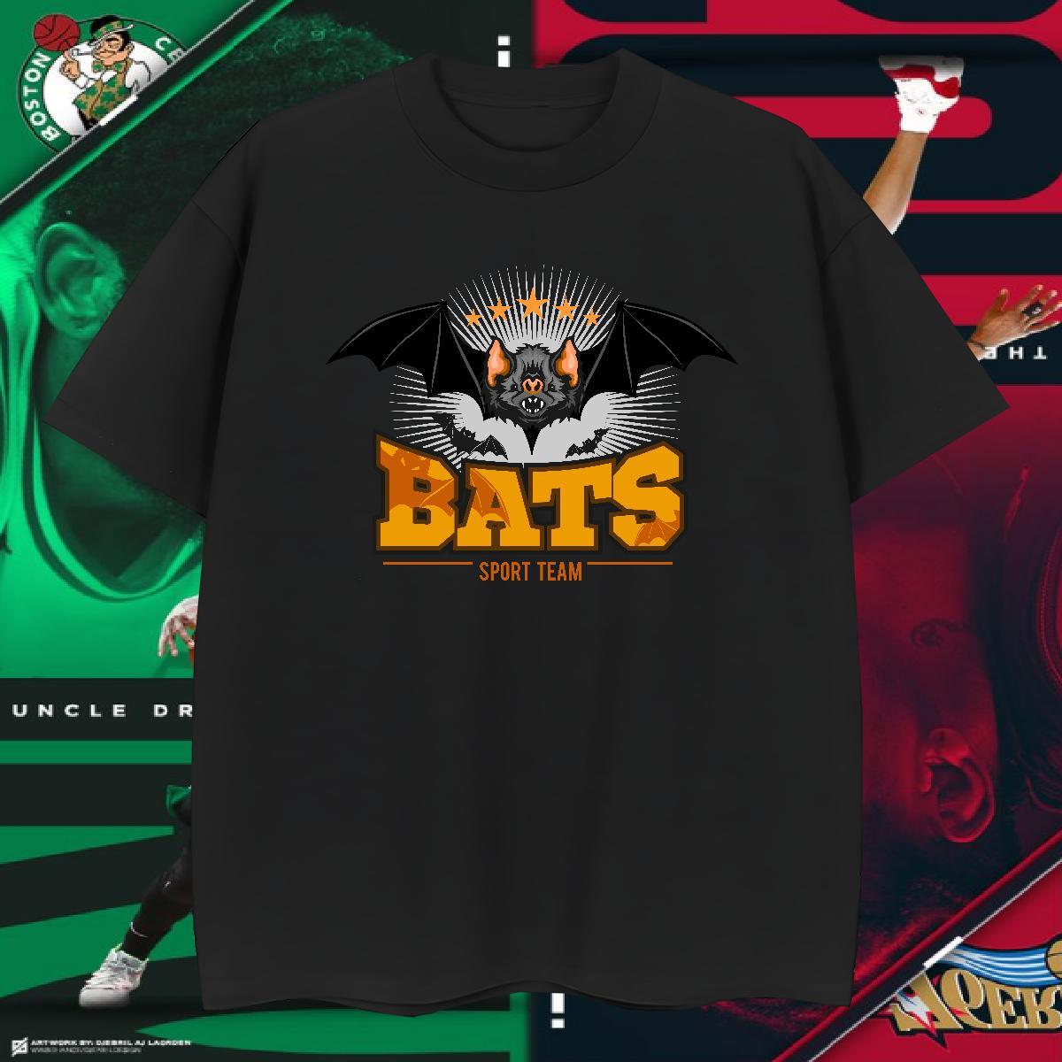 High Quality T Shirts Men bat Pure Cotton Daily Outfit Plus Size Custom 100% Cotton 230g Men Clothes T-Shirt DIY Wear