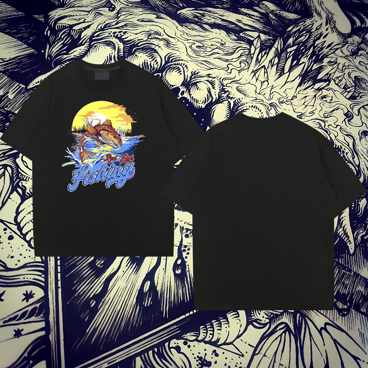 TOP Quality Couples T Shirts Street 230g Pure Cotton Plus Size Custom Breathable shark T-Shirts Factory Direct Tops Shirt