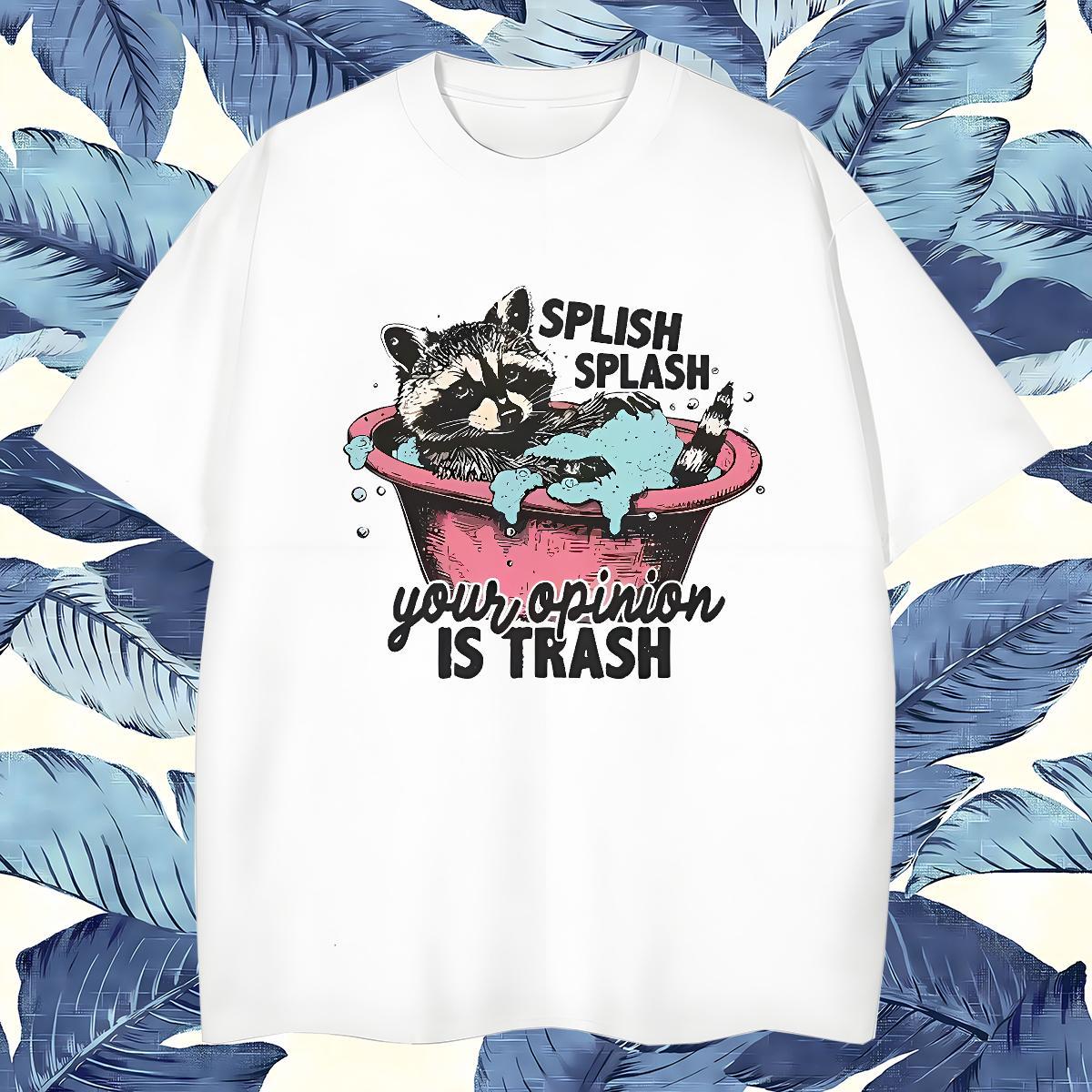 Popular have a bath T shirt Street wear Hip Hop Men Tees 230g Pure Cotton 2024 Crew Neck Anime Print Clothes