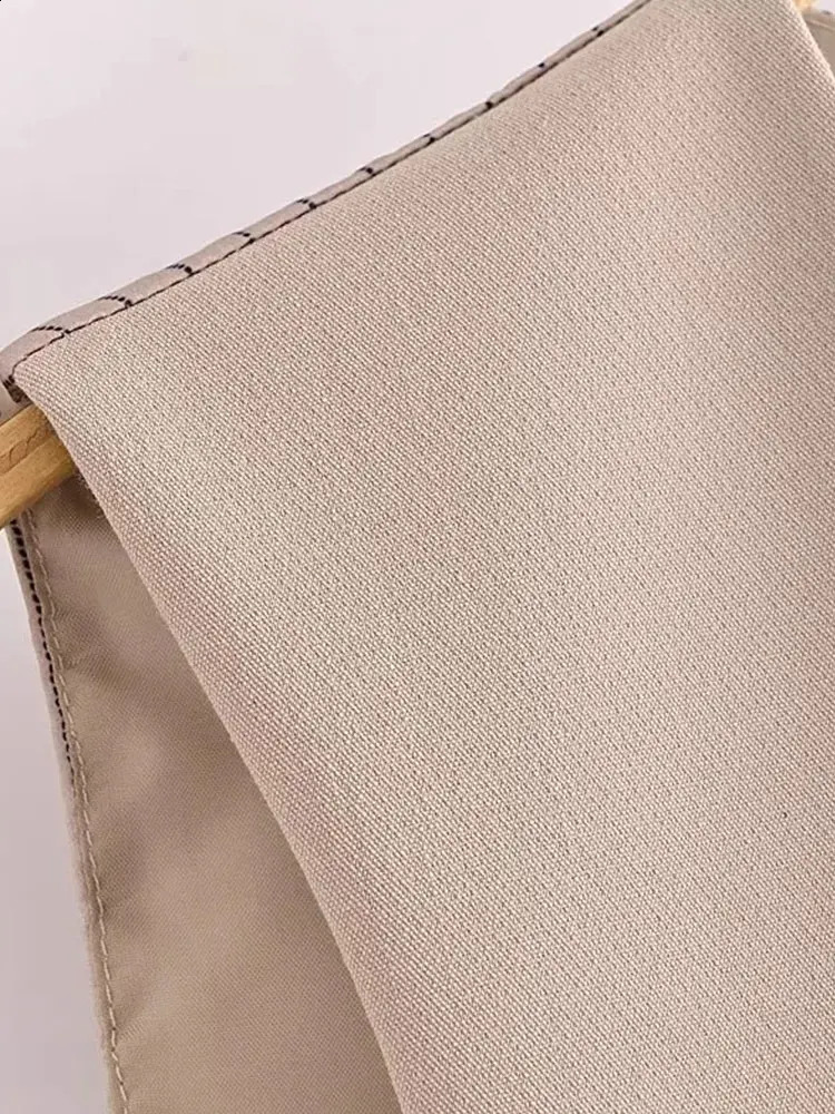 TRAF Autumn Womens Suit Pants Sets For Women Fashion Vest Pants Two Piece Set Womens Outfits 240820